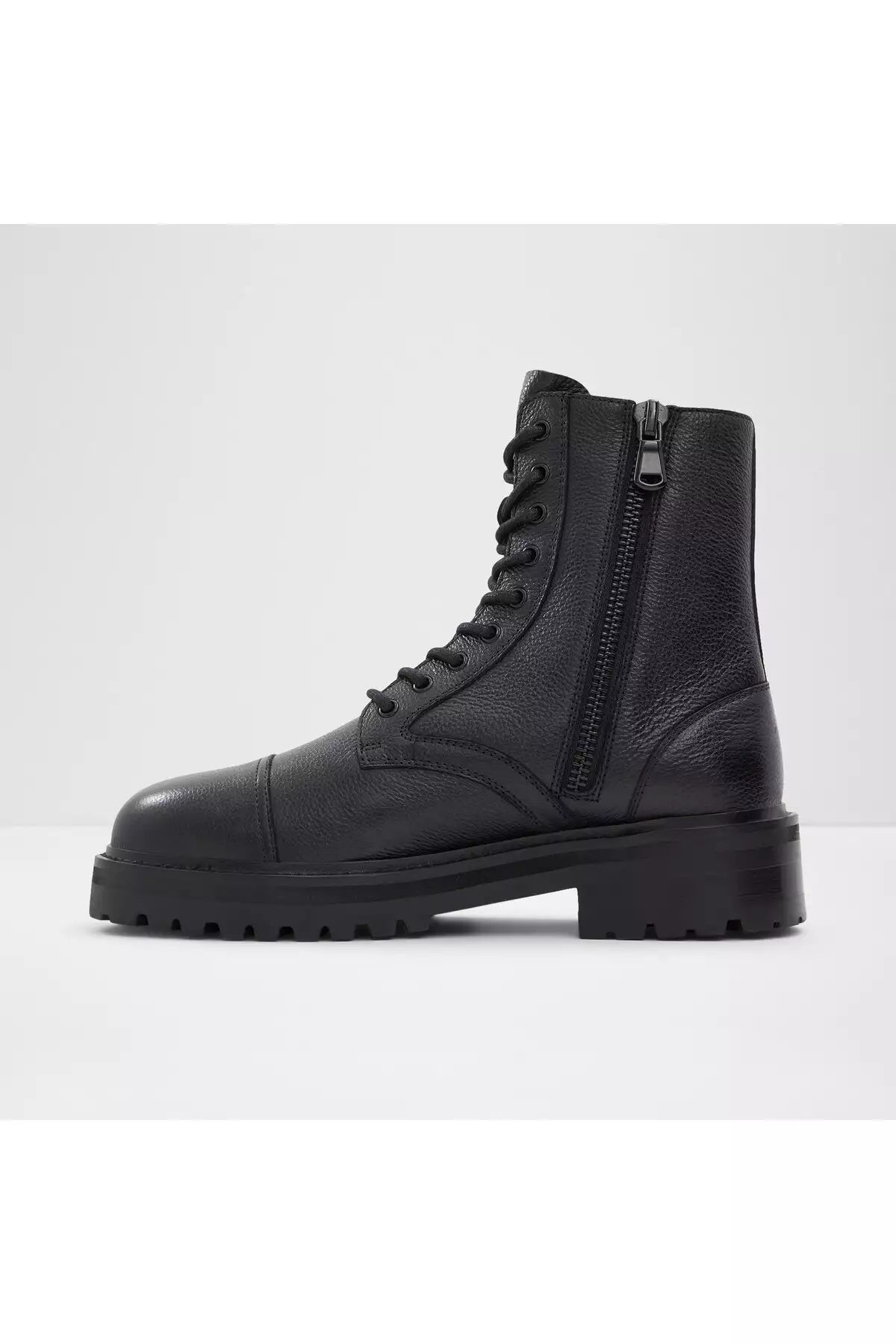 بوت مردانه چرم طبیعی سیاه نورتفیلد برند Aldo - 776618929