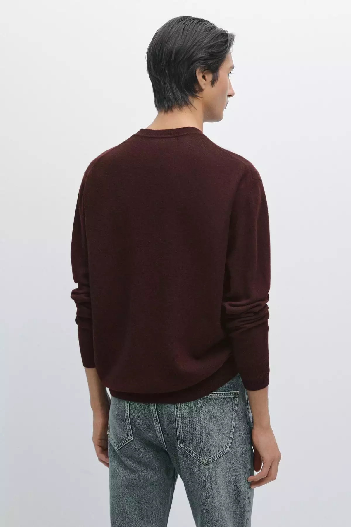 کاپشن گردن بیسیک با ترکیب پشم یونو برند Massimo Dutti - 966067947