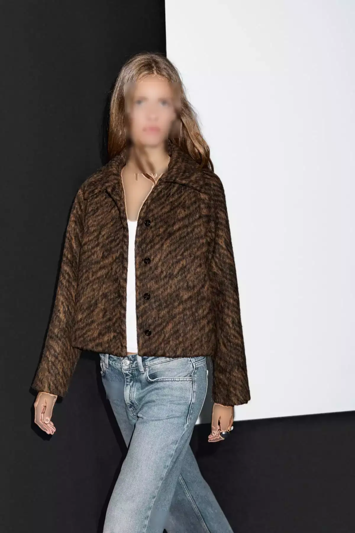 کابان کوتاه طرحدار برند Massimo Dutti - 974491805