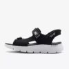 صندل راحتی گو واک فلکس - ورودی آسان مردانه رنگ مشکی 229210 BKGY برند Skechers - 889028111