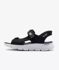 صندل راحتی گو واک فلکس - ورودی آسان مردانه رنگ مشکی 229210 BKGY برند Skechers - 889028111