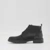 بوت مردانه مشکی چرم اصل اسکریمی برند Aldo - 858177280