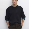 کنار بافتنی بافته شده از پنبه برند Massimo Dutti - 977920600