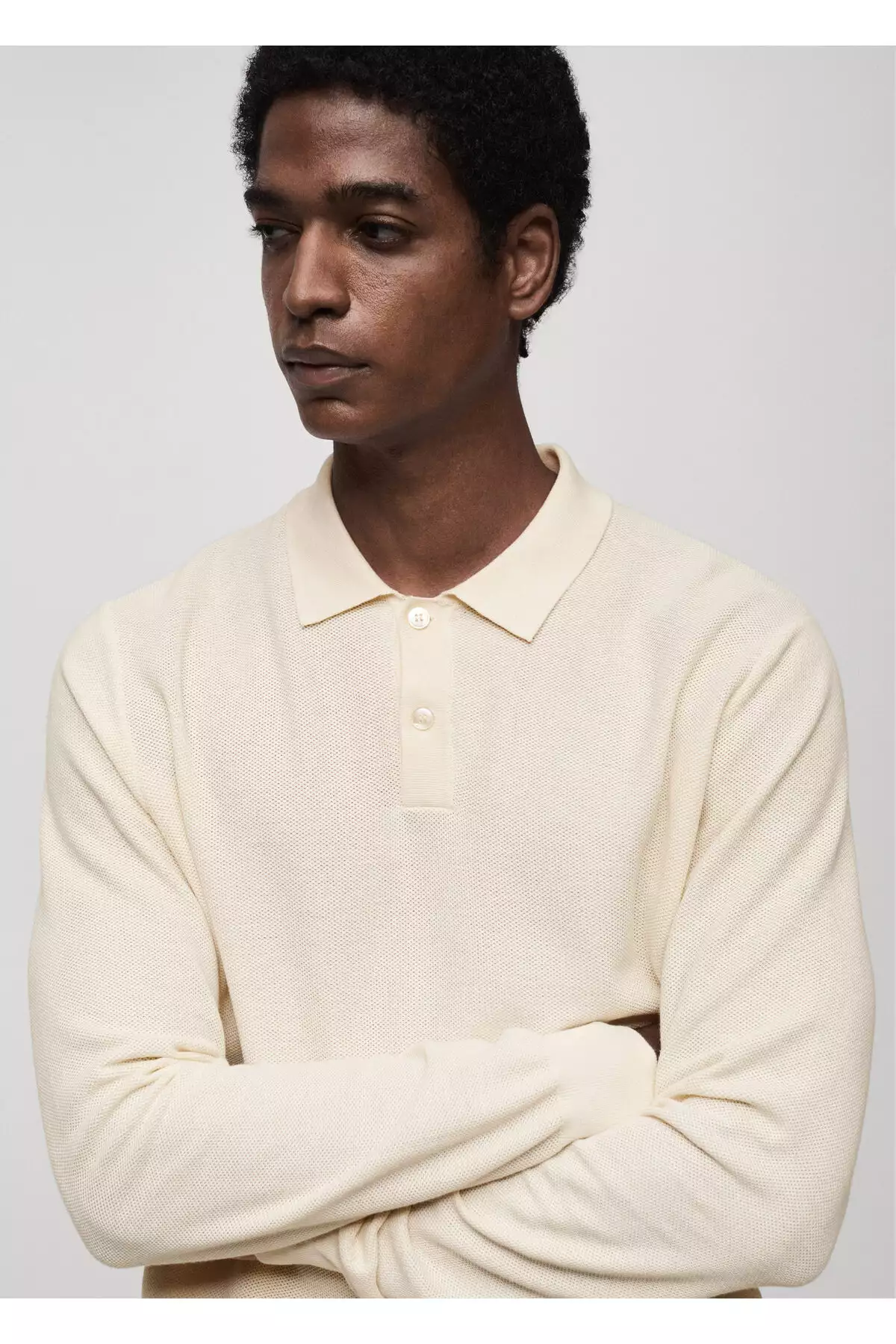 کاپشن مردانه رنگ سفید شکسته 87010601 برند MANGO - 924137755