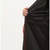 بارانی با کلاه و بنددار بلی 0295-03 رنگ زرشکی برند sefamerve - 833479665