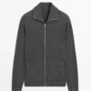 ژاکت یقه ایستاده با زیپ برند Massimo Dutti - 991307568