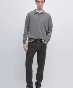 پالتو یقهدار با ترکیب پشم یکنواخت برند Massimo Dutti - 1019067984