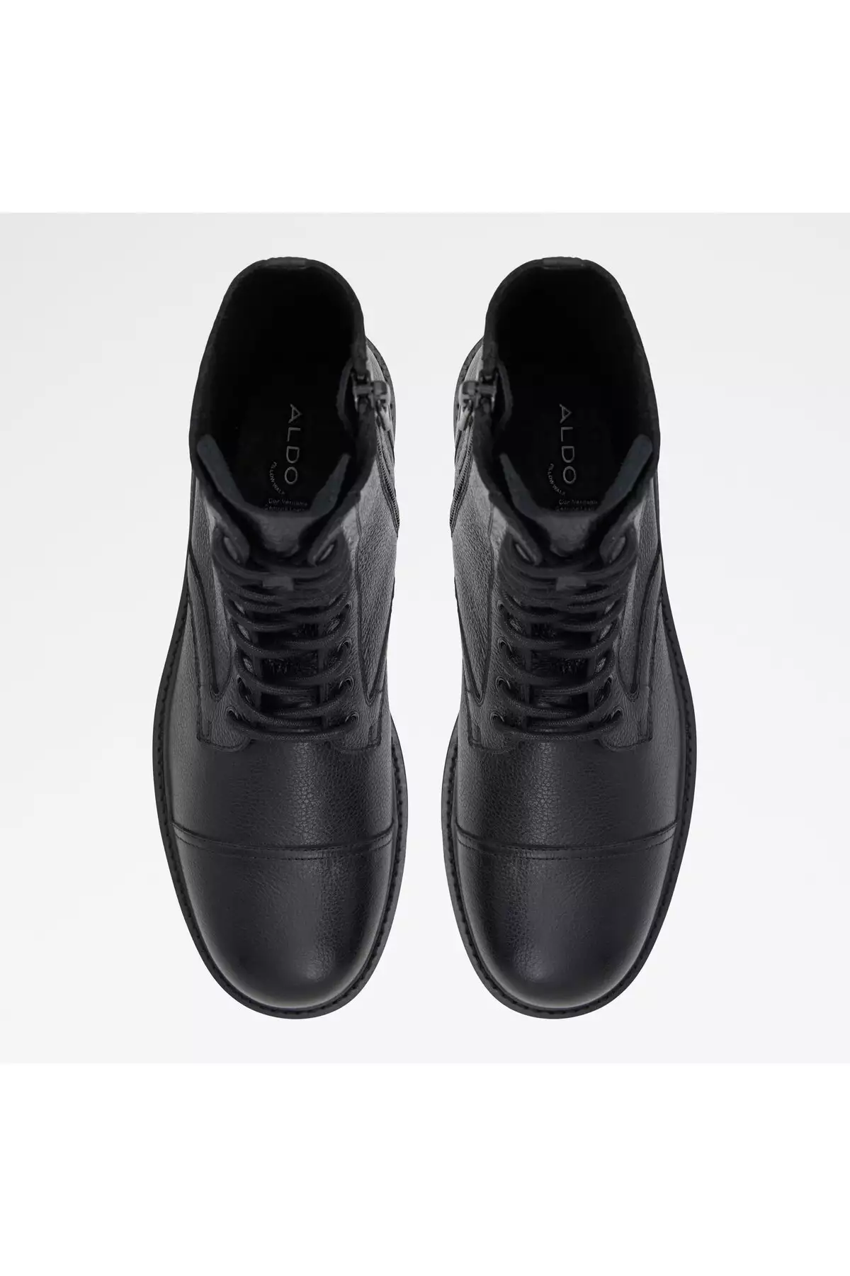 بوت مردانه چرم طبیعی سیاه نورتفیلد برند Aldo - 776618929