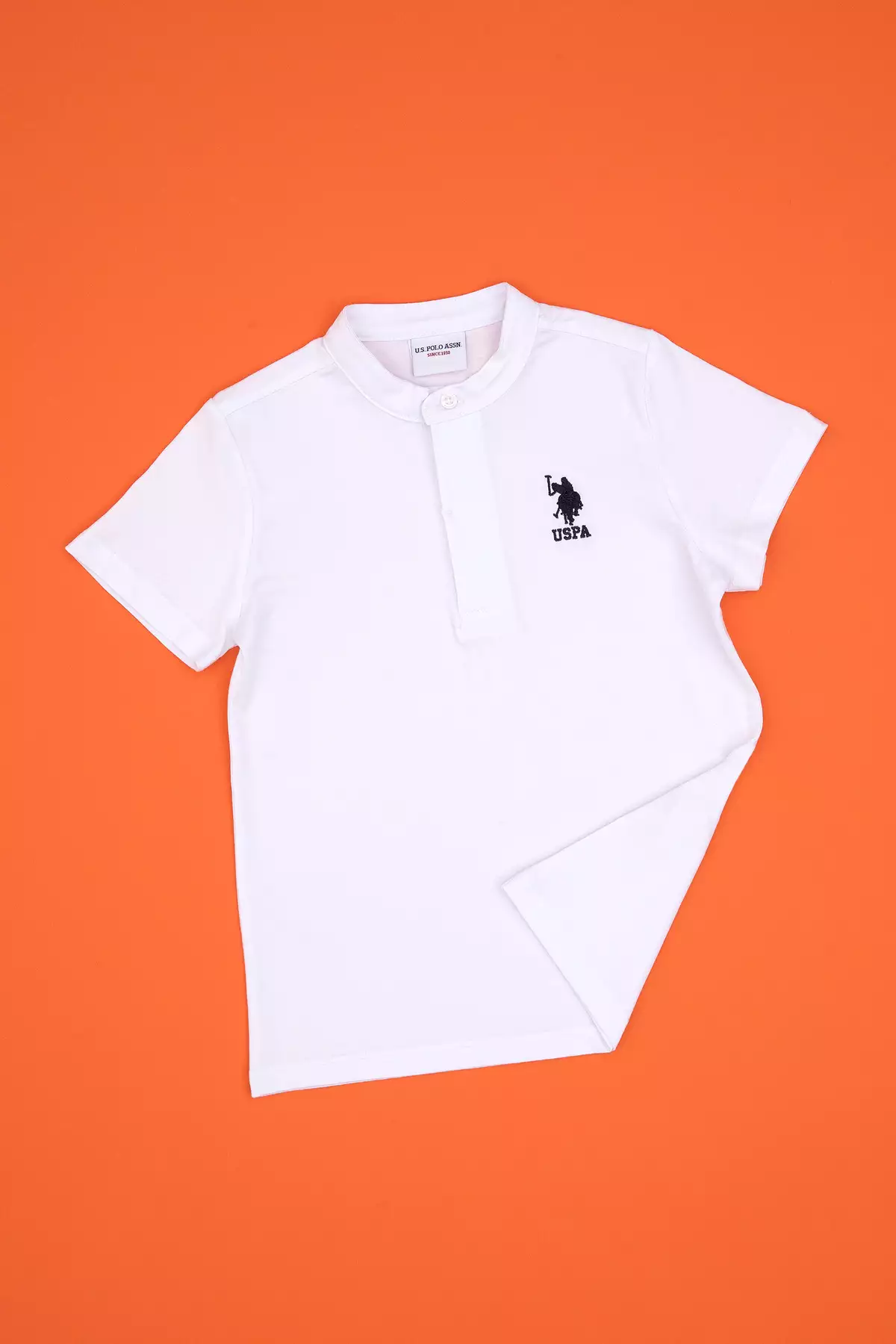 تیشرت یقه گرد سفید برای پسر بچه برند U.S. Polo Assn. - 979224463
