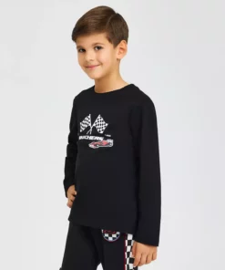 تیشرت گرافیکی آستینبلند بچهگانه بزرگ رنگ سیاه مدل SK242065-001 برند Skechers - 861828276