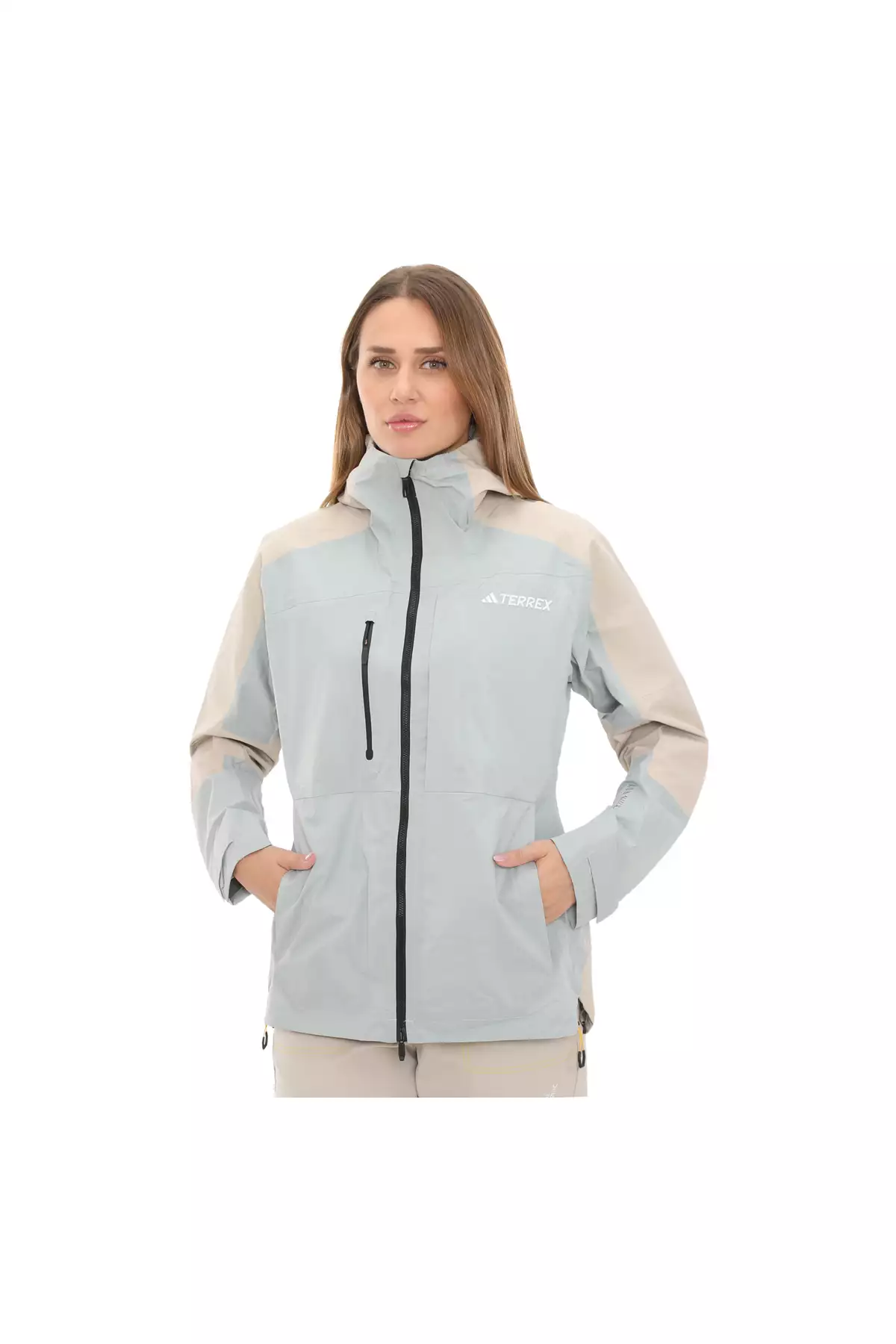 بارانی زنانه IB4267-K W Xploric RR رنگ خاکستری برند adidas - 771745460
