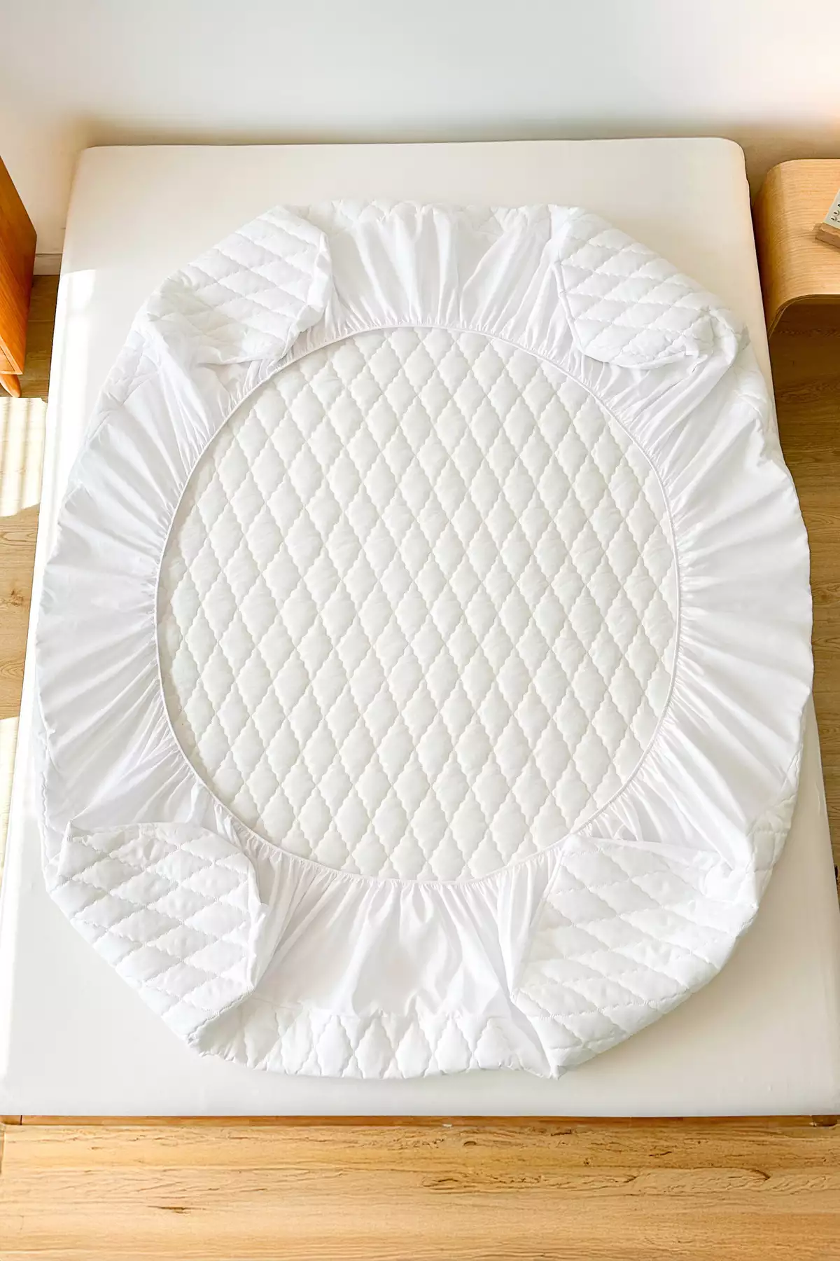 آلست فنر دار با روکش پنبهای برای تشک، مناسب برای تخت یک نفره و دو نفره با ابعاد 100x200، 160x200، 180x200 برند Owra - 972989205