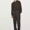 ژاکت پولو یقه دار با تیغه 100% پشم مروینوس برند Massimo Dutti - 984209595