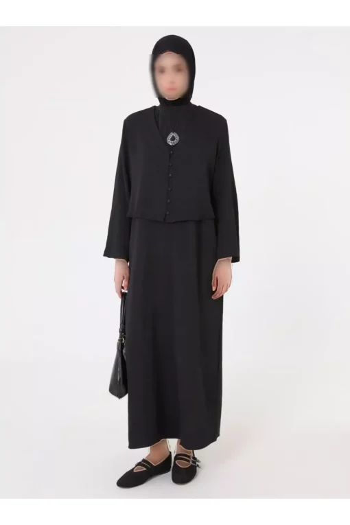 ست لباس و تونیك آروبیند - مشکی - برند Refka - 970448331