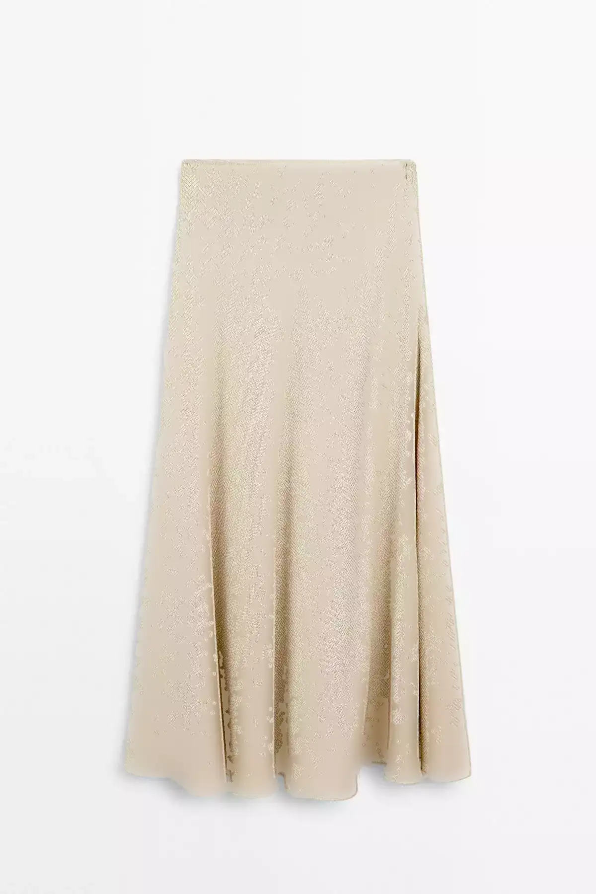 دامن بلند از ترکیب پنبه با بافت ماهیتیغی برند Massimo Dutti - 957599684