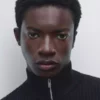 کلاه گردنی بافتنی دیپ یقه برند Massimo Dutti - 970707910