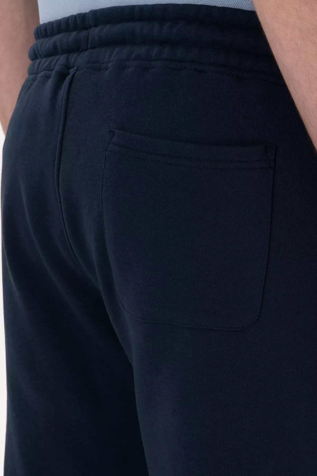 شلوار ورزشی مردانه با فیت اسلیم و دمپا کشباف رنگ سرمهای 50298047-VR033 برند U.S. Polo Assn. - 922054979