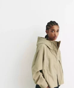 بارانی کلاهدار کوتاه برند Pull & Bear - 988433630