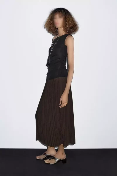 پلیس midi دامن برند Massimo Dutti - 966712702