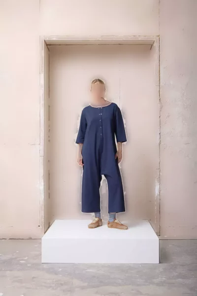 تی شرت کشی مانی با رنگ سرمه‌ای برند LUOKK - 990956313