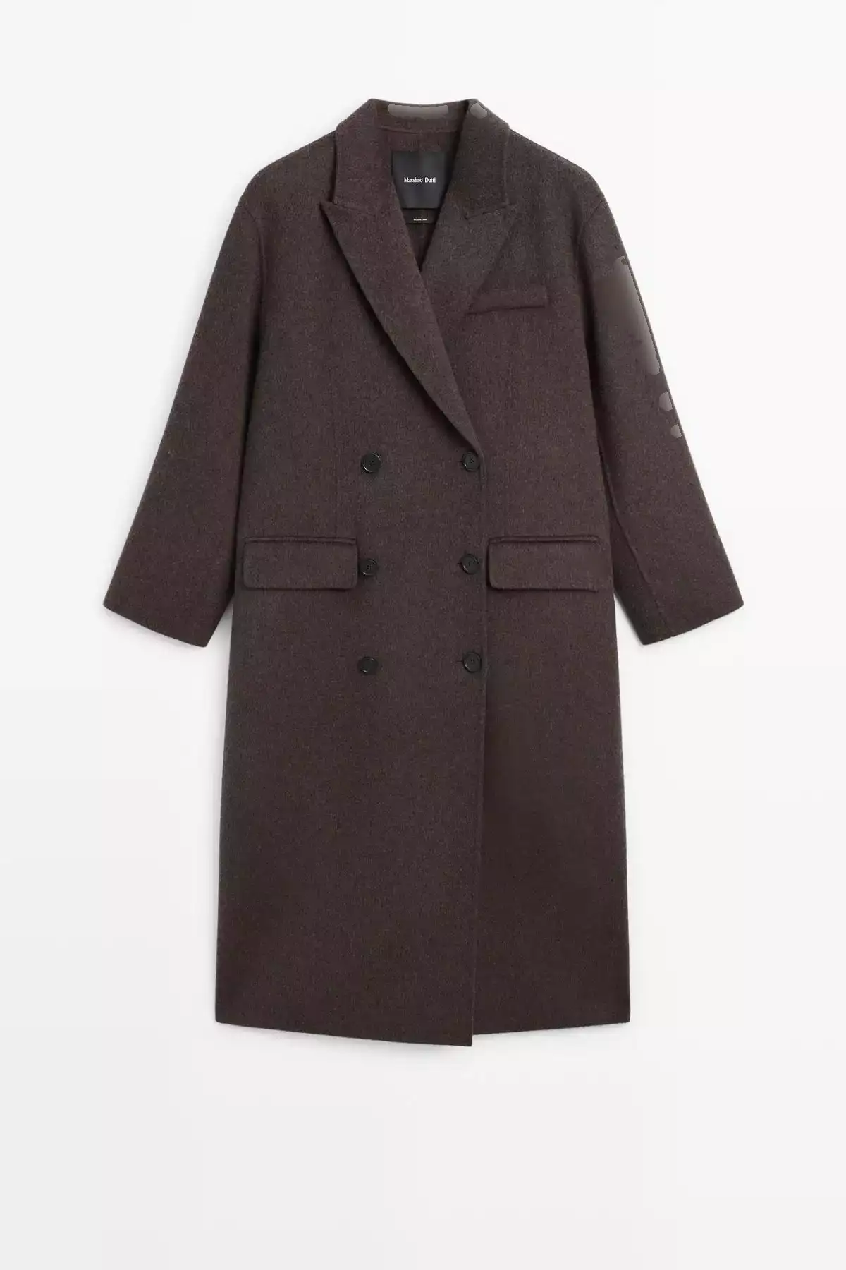 کاپشن پشمی بلند ترکیبی دو طرفه برند Massimo Dutti - 978171582