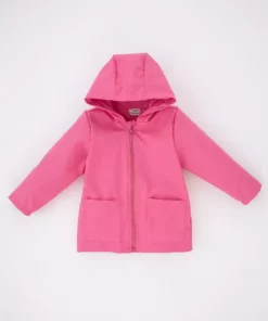 کاپشن هودی پنبهای ضد آب برای دختر بچه ز1371a223sp برند Defacto - 465354675