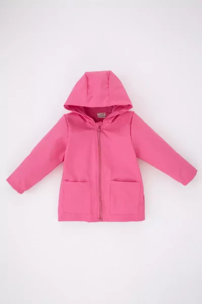 کاپشن هودی پنبه‌ای ضد آب برای دختر بچه ز1371a223sp برند Defacto - 465354675