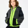 کاپشن پسرانه بزرگسالی فلیس بیرونی با زیپ کامل شِرپا - رنگ مشکی برند Skechers - 995638965
