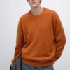 پلیور با یقه گرد از ترکیب پشم یان برند Massimo Dutti - 995471520