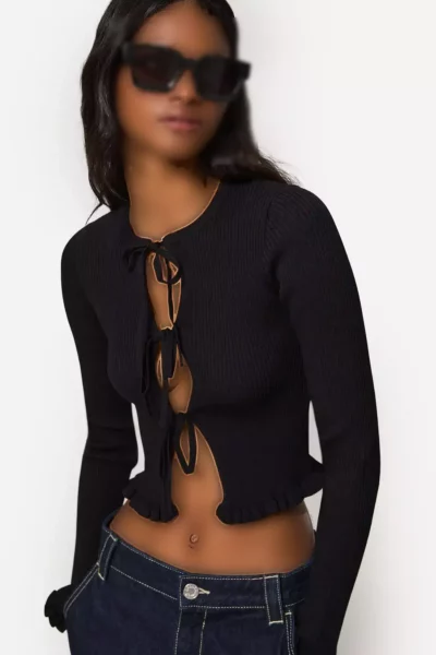 کت پفکی با بند شیری برند Bershka - 934121501