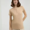 ست پیژامه کوتاه آستین دار کادین - بژ برند U.S. Polo Assn. - 951536299