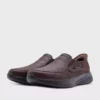 کفش کژوال مردانه اسلید-کوپر با ترکیب چرم 205237 RDBR برند Skechers - 1036259650