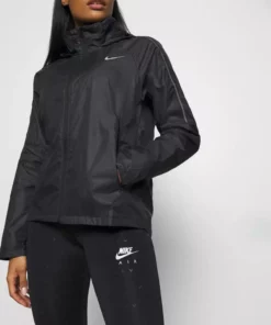 هودی زنانه زیپ کامل شیلد رانینگ مشکی، کاپشن سبک مخصوص دویدن برند Nike - 943969749