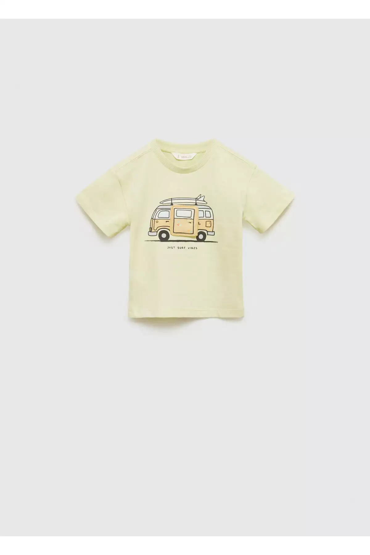 تیشرت پسرانه زرد پاستلی 77030362 برند MANGO - 863646136