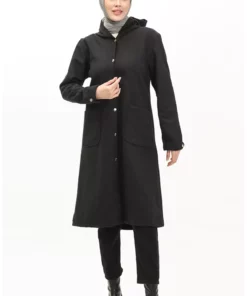 کاپشن کاشی کلاهدار 1691-07 مشکی برند sefamerve - 833440514