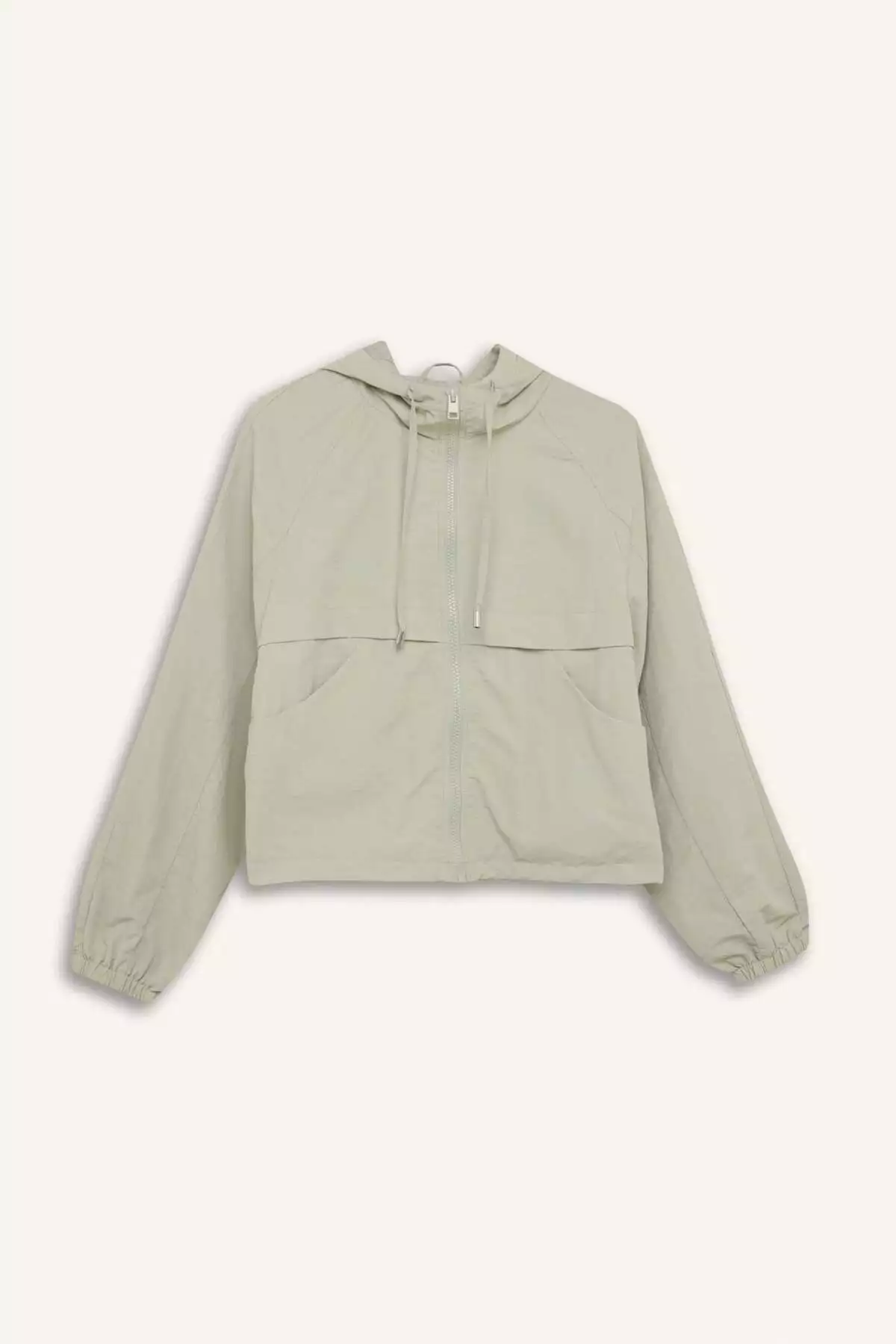 بارانی کوتاه با زیپ و کلاهدار مناسب اندام معمولی E8546AX25AU برند Defacto - 975899451