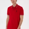 پولو یقه دار مردانه مدل رگولر فیت رنگ قرمز تیشرت پایه 50306011-VR030 برند U.S. Polo Assn. - 928101153
