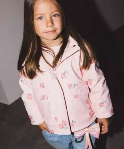 پالتوی کلاهدار طرحدار ضد باد و ضد آب با دکمههای چسبی و جیبدار برای دختر بچه E7994A525AU برند Defacto - 971297295