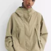 بارانی کلاهدار کوتاه برند Pull & Bear - 988433630