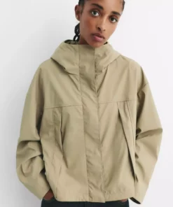بارانی کلاهدار کوتاه برند Pull & Bear - 988433630