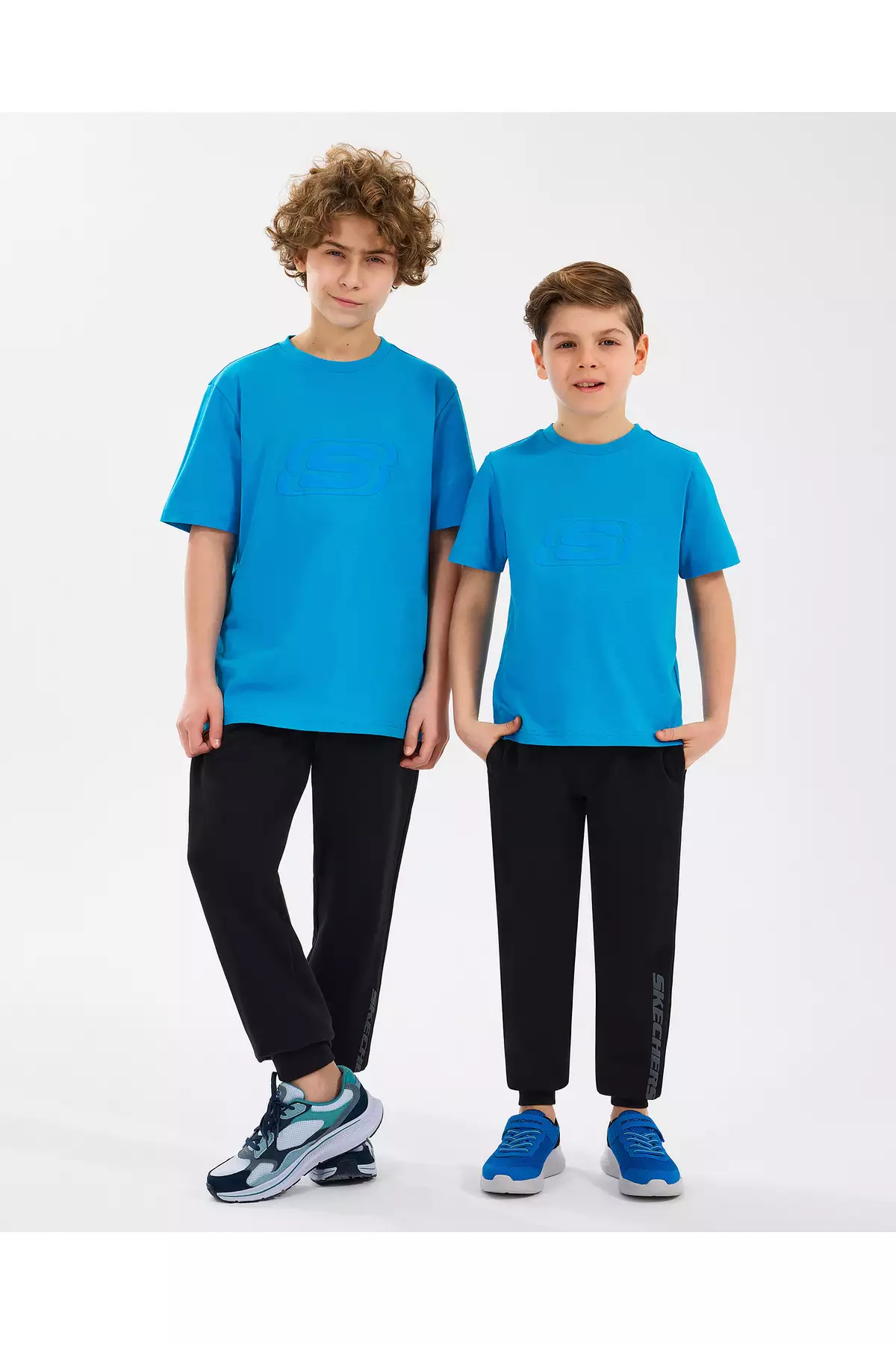 تیشرت اصلی بزرگ برای پسران - تیشرت آبی مدل SK232080-315 برند Skechers - 928427753