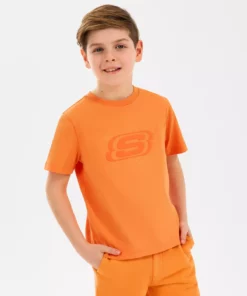 تیشرت پسرانه بزرگ B Essentials رنگ نارنجی مدل SK232080-701 برند Skechers - 936513303