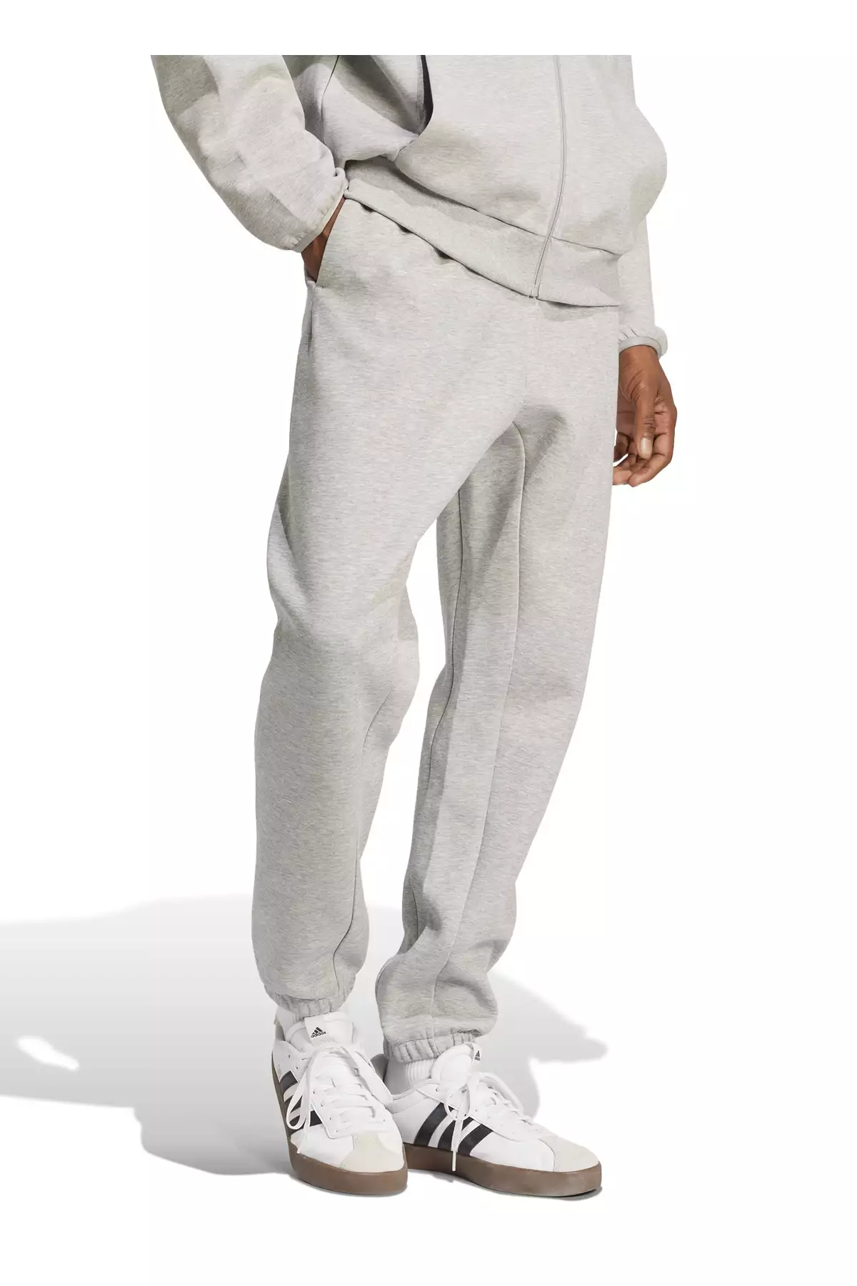 شلوار ورزشی مردانه با کمر کشی رنگ طوسی روشن مدل JI8767 M FI SL PT برند adidas - 957953973