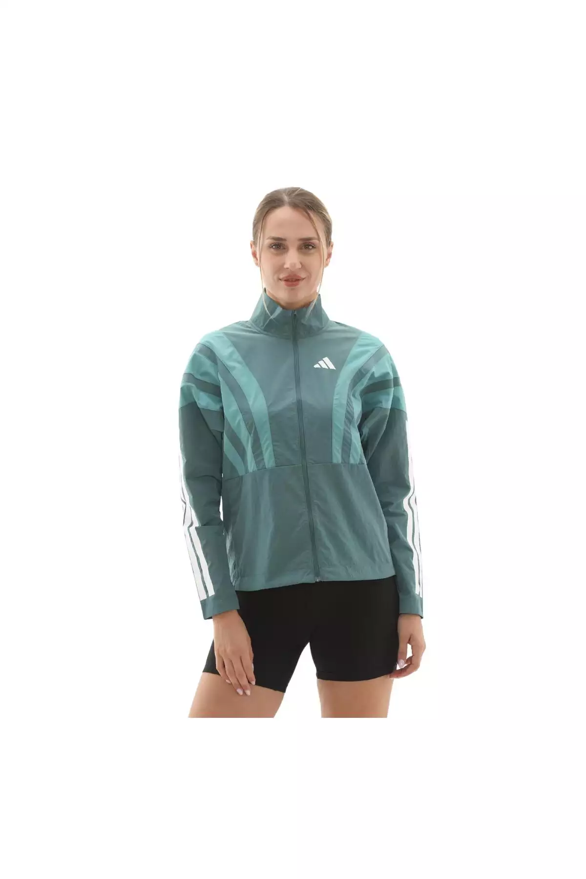 پالتوی بارانی زنانه Adizero A Jkt W مدل HZ3694-K رنگ سبز برند adidas - 971396655