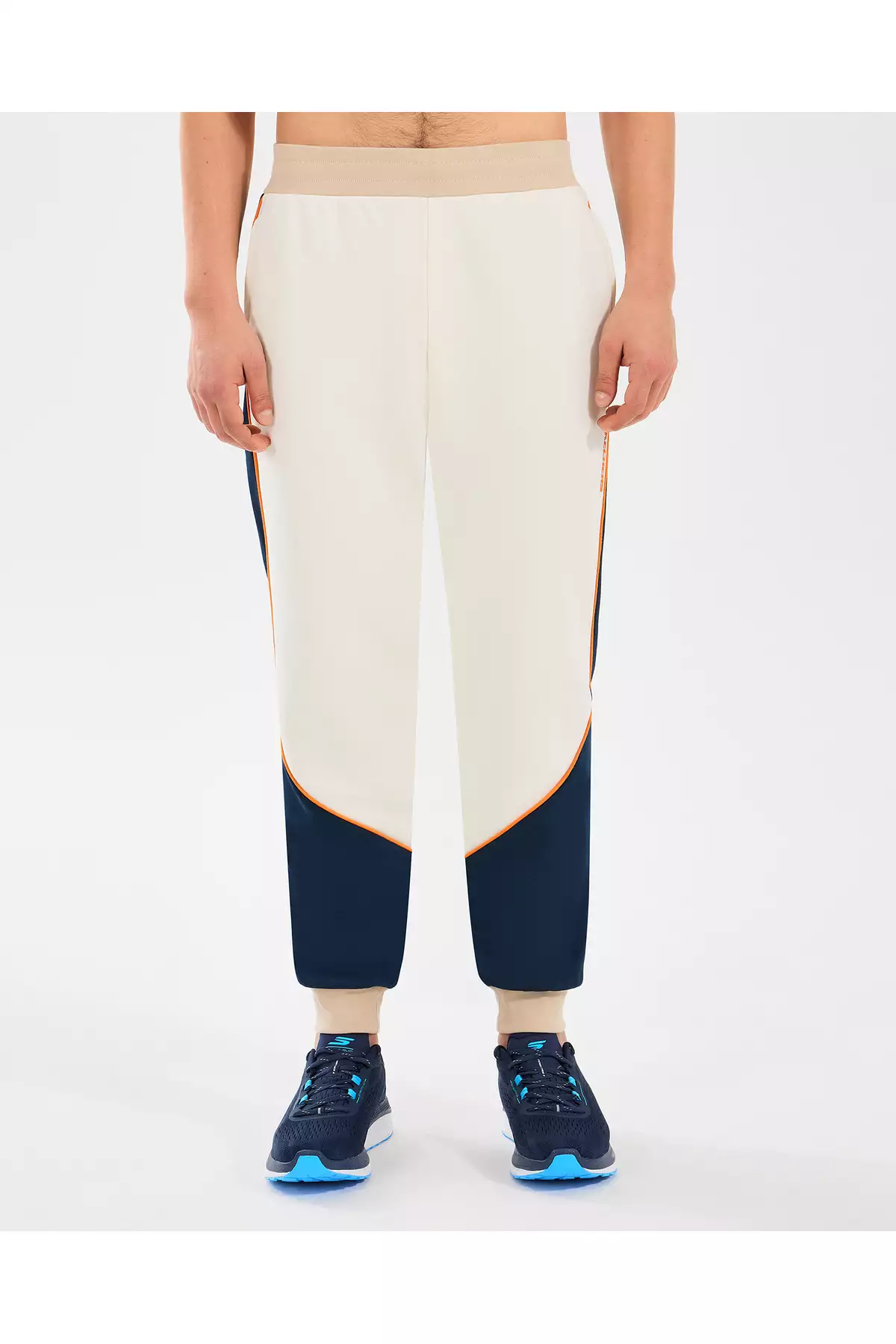 شلوار جوراب فلیس مردانه M Diagonal Lw رنگ سفید روشن مدل S2510037-102 برند Skechers - 924579075