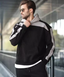 ست سویشرت و شلوار مردانه با جزئیات نوار سیاه E7326 برند Madmext - 963245969