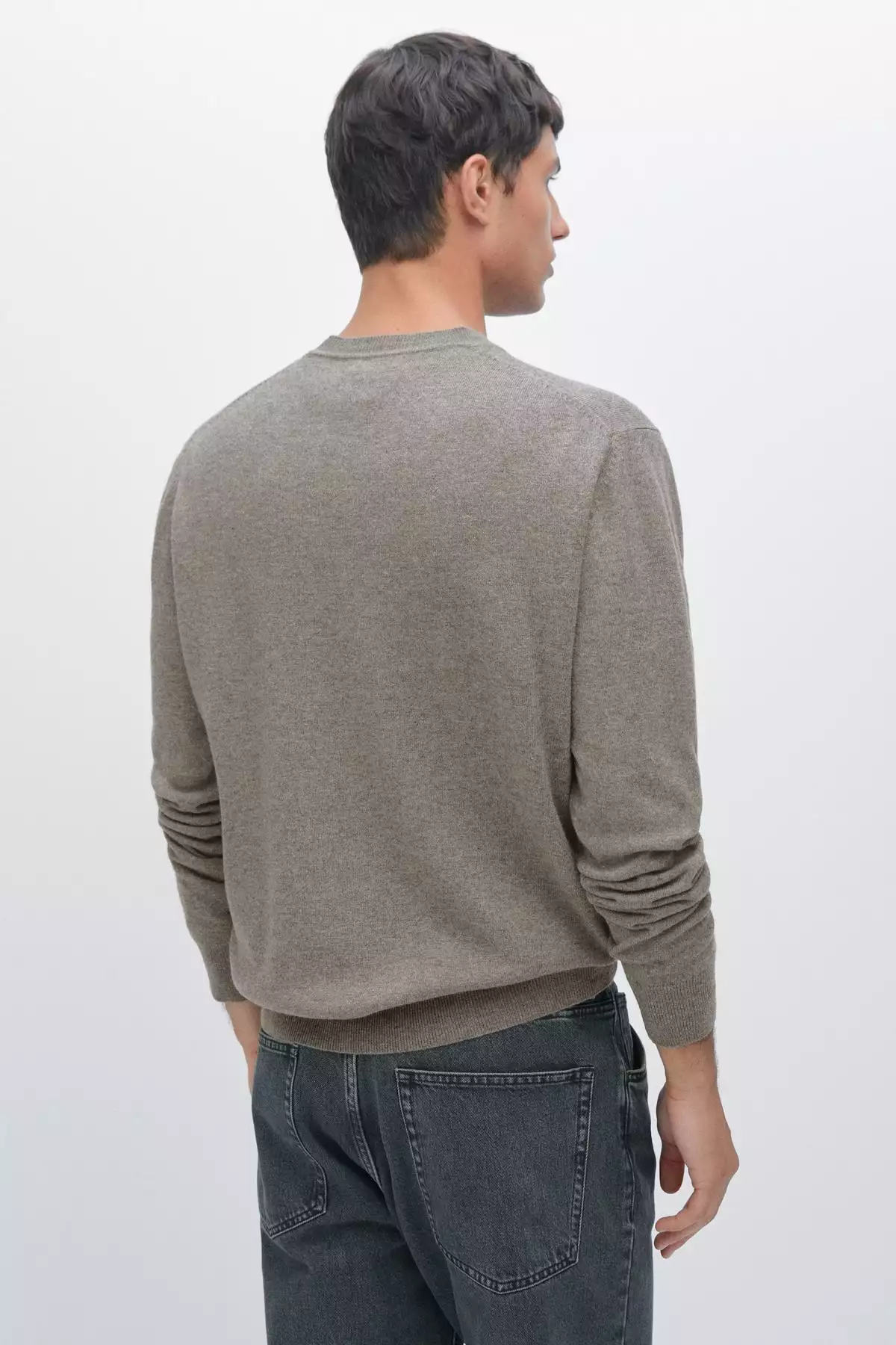 ژاکت یقه دوچرخهای با ترکیب پشم یولون برند Massimo Dutti - 966143016