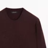 کاپشن گردن بیسیک با ترکیب پشم یونو برند Massimo Dutti - 966067947