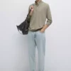 کلاه قلاب بافی یقه دیپ برند Massimo Dutti - 977920630