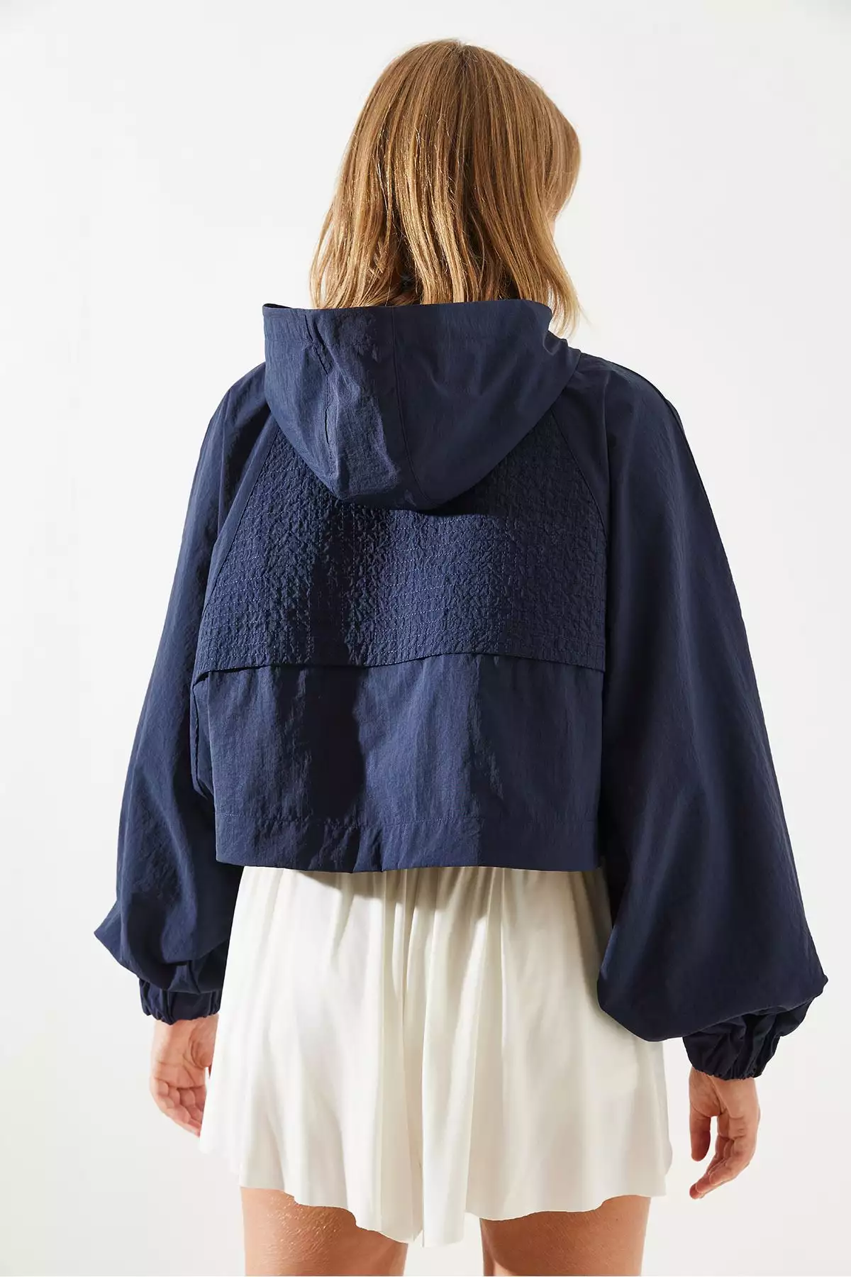 بارانی کلاهدار زنانه با درب پشت MBMS001 60501001 برند Bianco Lucci - 859647798